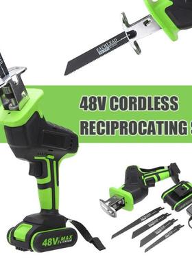48V Cordless Wood Metal Reciprocating Saws Electric Logging