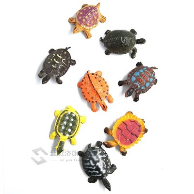Kawaii Simulation animals statue Sea Turtle Crab model Figur