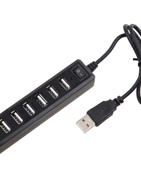 USB 2.0 Hub 7 Port 480Mbps for PC 115x25x18mm