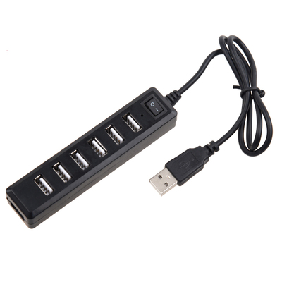 USB 2.0 Hub 7 Port 480Mbps for PC 115x25x18mm