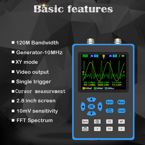 DSO2512G Digital Oscilloscope Handheld Pocket Oscilloscope 1