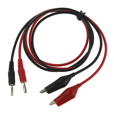 3ft Red Test Leads kit Cable Alligator Clip to Banana Plug P