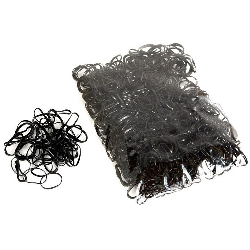 *2000pcs/set Disposable Mini Small Clear Rubber Hair Elastic