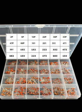 960Pcs/Lot 2PF-0.1UF 50V 24Value*40Pcs Ceramic Capacitor Ass