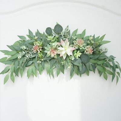 Artificial Flower Wreath Simulation Garland Door Knocker