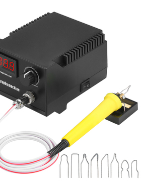 60W 220V Woodburner Wood Burning Tool Kit 0℃-800℃ Digital