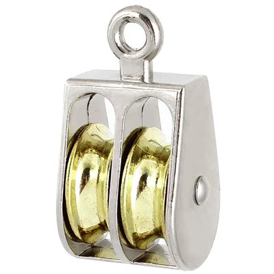 25mm Diameter Double Sheave Fixed Eye Rope Pulley