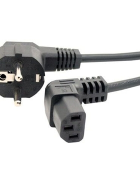 3Pin to IEC 320 C13 DOWN Angled Power Cord for LCD LED Wall
