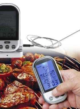Probe Cooking Meat Large LCD Backlight Food Grill Remote Coo