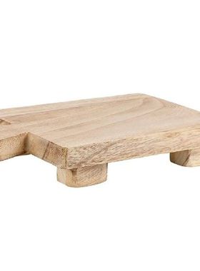 Wood Pedestal Riser Stand for Bottles Plant Makeup Tissues