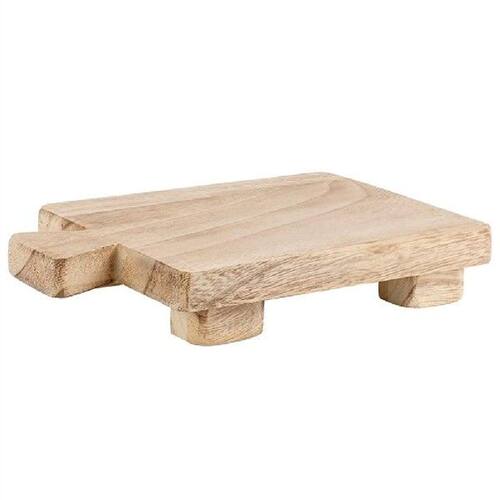 Wood Pedestal Riser Stand for Bottles Plant Makeup Tissues