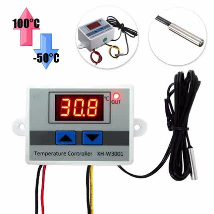 220V Digital LED Controller 10A Thermostat Control Switch Pr
