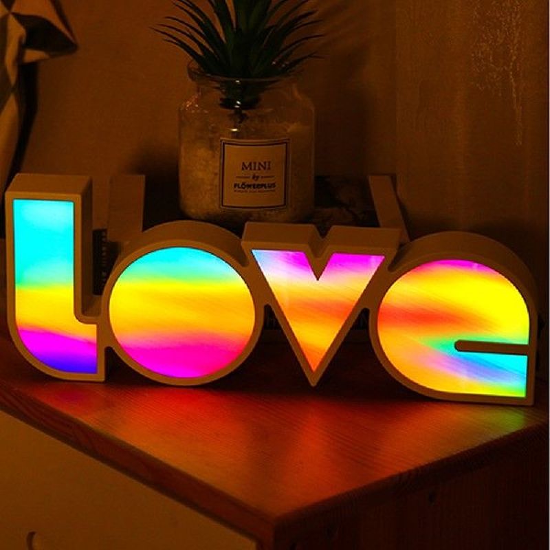 Colorful Creative Lamp Wedding Party Bedroom Decoration Nigh