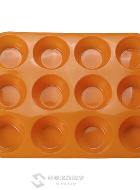 12 Cavity Silicone Cake Mold Muffin  Cake Bakeware Fondant c