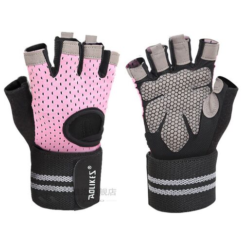 Wo Half  Sports Training Gloves Gym Fitness Weightlifting Gl