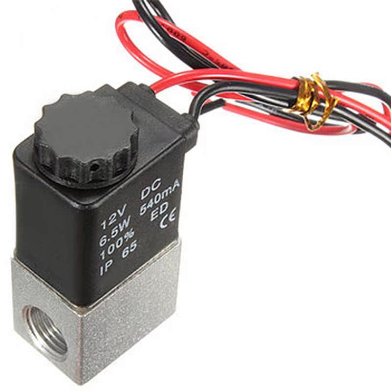 1/4 Inch NPT Female Port 2 Way Normally Closed Pneumatic 12V