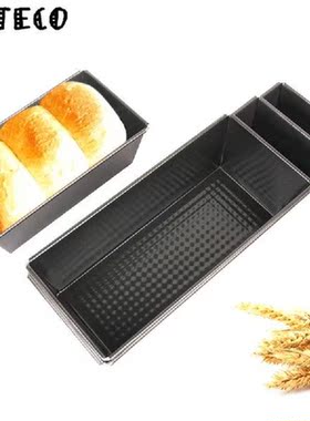 Tray Baking Mold Rectangular Non-Stick Bread Black Carbon