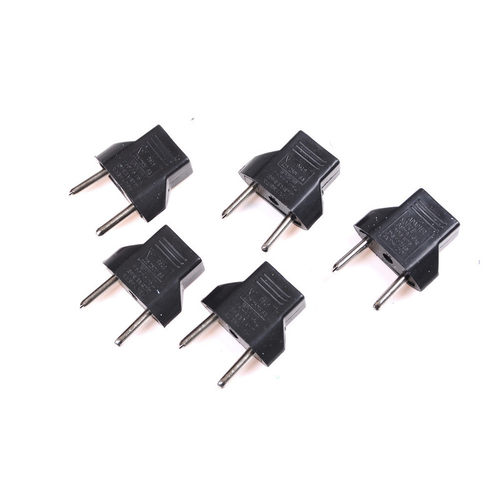 5PcsUS to EU Euro Europe AC Power Plug Converter Travel Ada