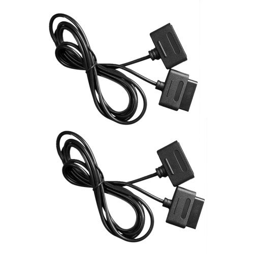 Black 2pcs Game Extension Cable Cords Game Controller Cable