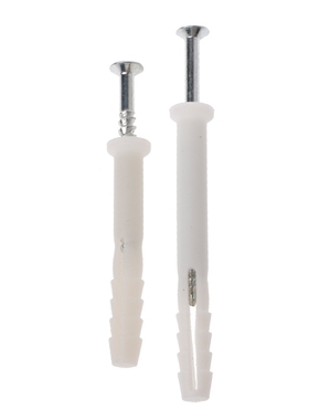 20PCS Phillips Flat Head Self Tapping Screws and Ribbed Anch