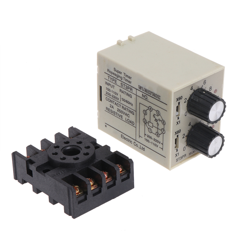 ST3PR Electrical Time Relay Counter Relays Timer Relay with