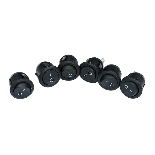 2-Pin Snap-In Round Rocker Latching ON/OFF Car/Boat Switch 1