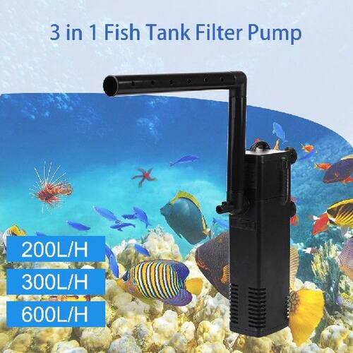 Submersible Water Filter Pump Turtle Tank Filter Low Level