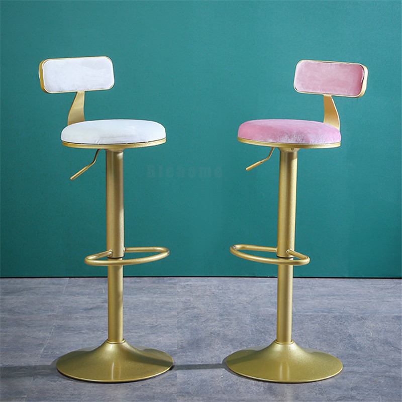 Nordic Light Luxury Bar Chair Rotating Barstools Lifting