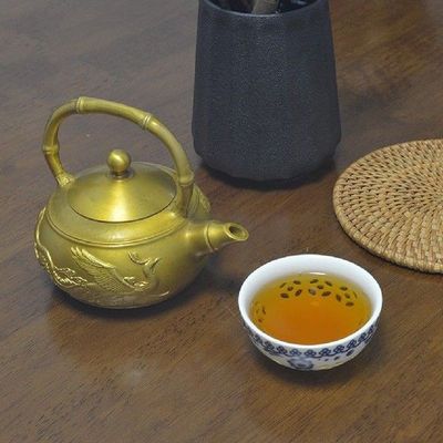 Retro Pure Copper Kettle 190ML Dragon -Phoenix Kung Fu