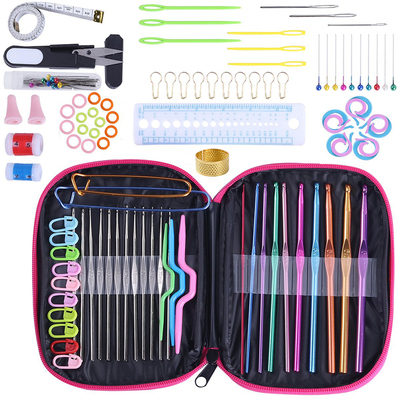 100Pcs/22Pcs DIY 22 Sizes Crochet Hooks Needles Stitches