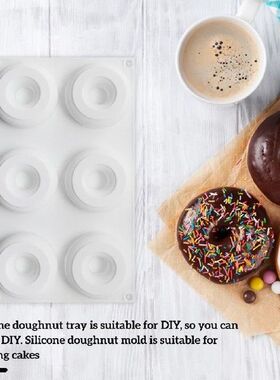 Silicone Doughnut Mold 6 Cavity Mousse Cake Mould DIY