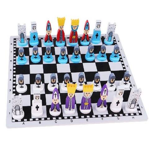 European Wooden Handmade International Chess Set