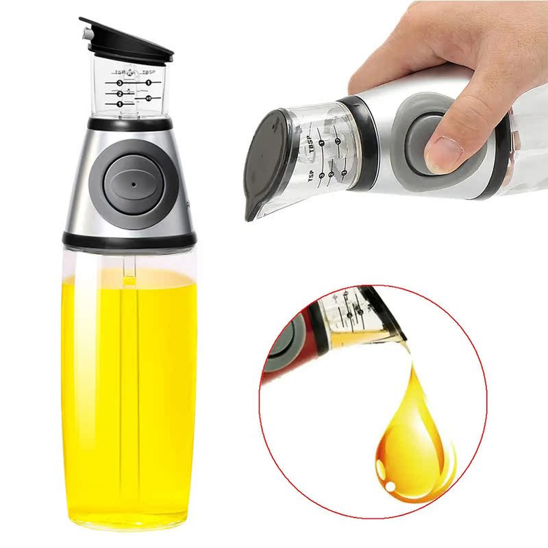 500ml Oil Dispenser Oil Vinegar Dispenser Glass Bottle With