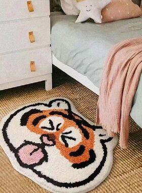 Cute Tiger Rug Bathroom Absorbent Antiskid Floor Mat