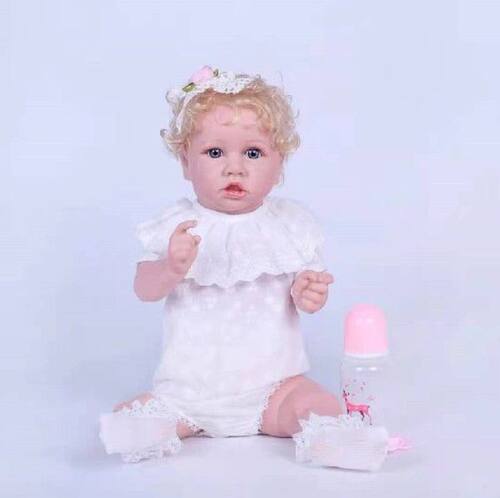Realistic Saskia Reborn Baby Dolls Grey Eyes Girls Full