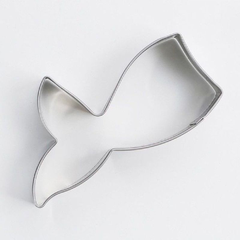 1pcs Stainless Steel Mermaid Tail Cookie Cutters 3D Cake