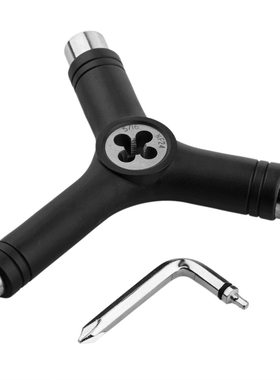 Black 6 Way Y Tool Scooter/Skateboard/Longboard Tool with ke