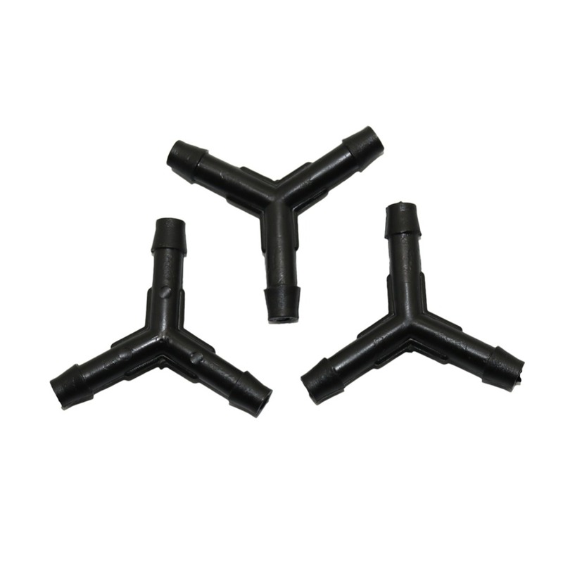 200 pcs y shaped barbed splitters three way garden water