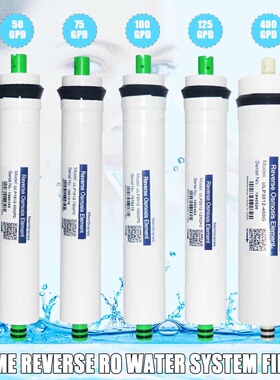 50/75/100/125/400GPD Kitchen Reverse Osmosis RO Membrane