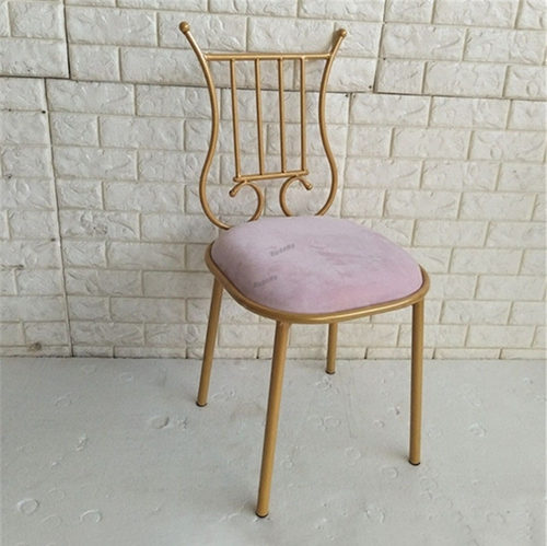 Nordic Dining Chair Iron Art Dining Chairs Backrest Modern