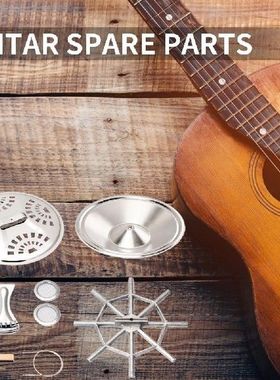 8pcs/set Dobro Guitar Parts with Resonator Cone Tailpiece