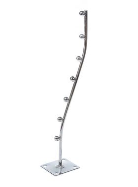 Wall Mount Waved Waterfall Hanger Rack 7 Beads Garment Displ