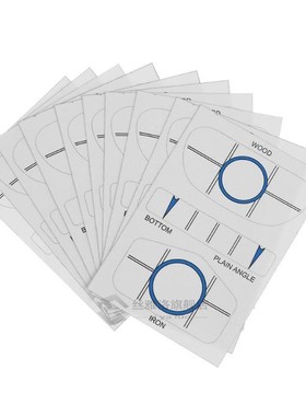 10pcs Golf Impact Tapes Labels Training Aids Recorder Kit fo