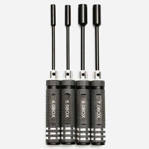 4pcs Steel 4.0/5.5/7.0/8.0mm Hex Tools NUT Key Socket Wrench