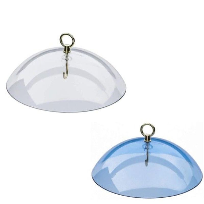 Home and Garden Plastic Tray Bird Feeder Protective Dome