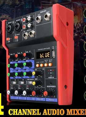MINI 4 Channel SB bluetooth Mixer Audio Console Sound Card K