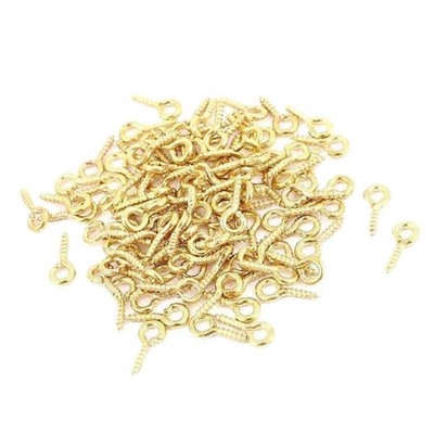 100 x 12mm mini picture wire frame screw eye hook tiny small