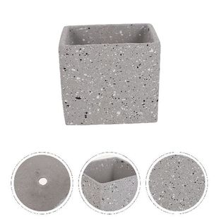 Pots Garden Flower Planter: Grey Outdoor Indoor Pot Plants