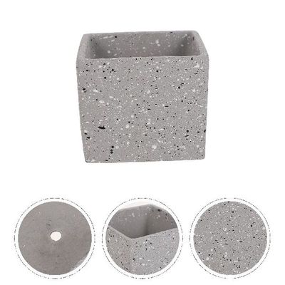 Pots Garden Flower Planter: Grey Outdoor Indoor Pot Plants