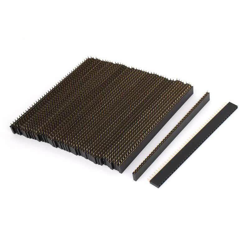 50Pcs Straight Female PCB Header 40 Way 2.54mm Spacing Conne